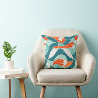 Coussin orange flow
