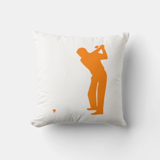 Coussin Orange Golf (Recto)