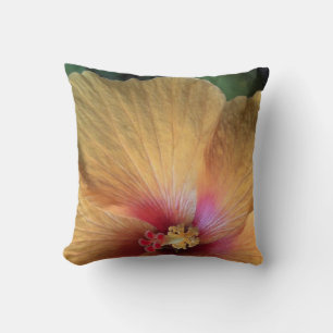 Coussin Orange Hibiscus Ruffle