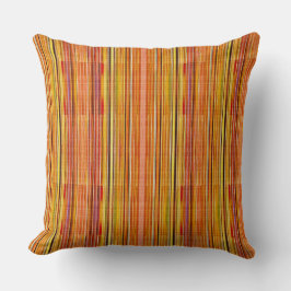 Coussin orange line texture pattern