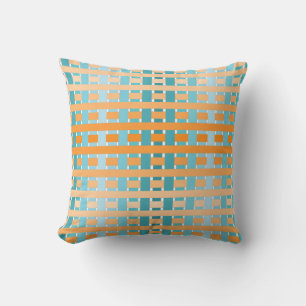 Coussin Orange plaqué dégradé
