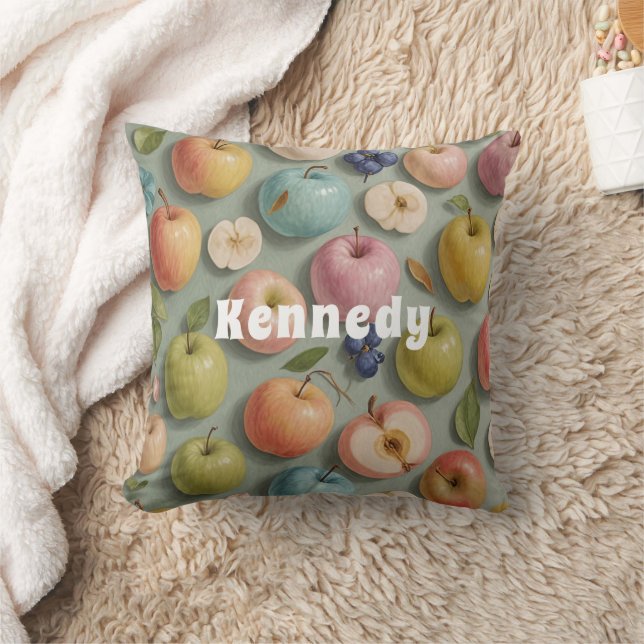 Coussin Orchard Whimsy : Fruits pastel (Couverture)
