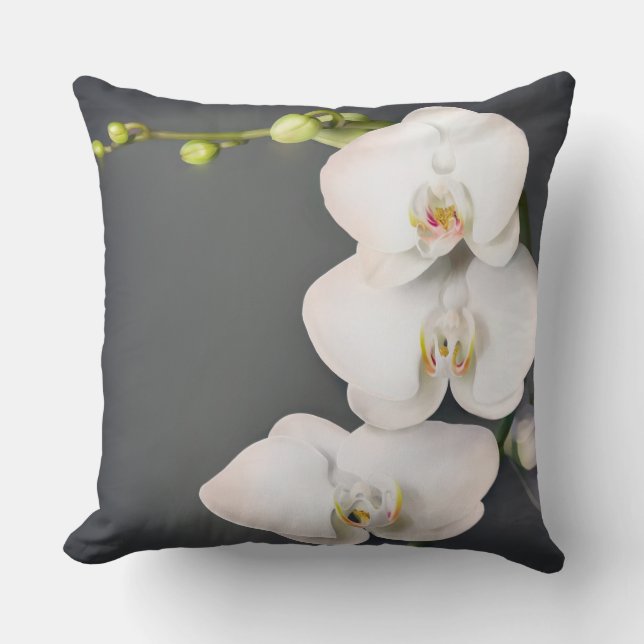 Coussin Orchidaceae (orchidées blanches) (Recto)