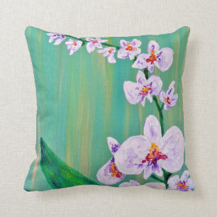 Coussin Orchidée blanche