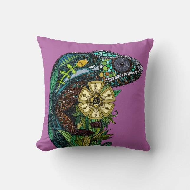 Coussin orchidée caméléon (Recto)