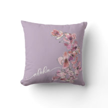 Orchidée Lt Aloha Jetez l'oreiller 16" x 16"