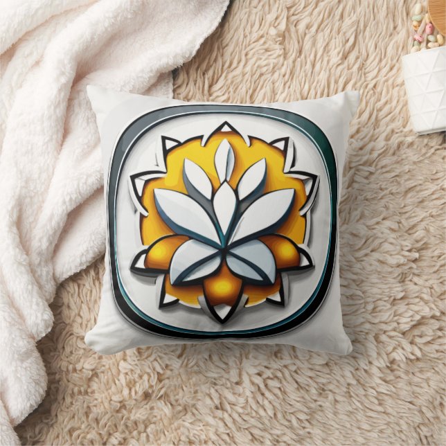 Coussin Orchidée métallique : une extravagance rose et jau (Couverture)