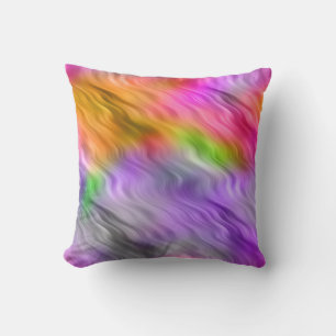 Coussin Orchidée violette texture ondulée