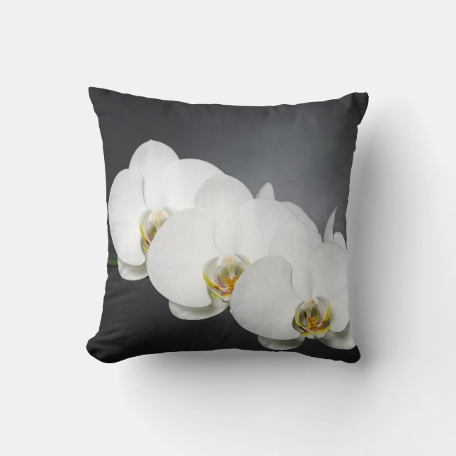 Coussin Orchidées blanches (Recto)