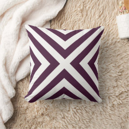Coussin Oreille à lancer décorative violet d'aubergine
