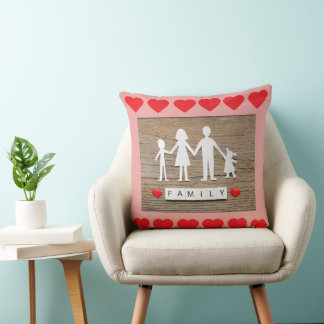 Coussin oreillé familles