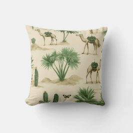 Coussin "Oreiller à lancer de chameau du désert"