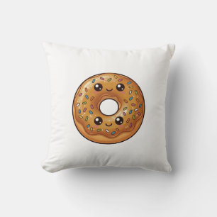 Coussin Oreiller Donut Caramel Salé Kawaii