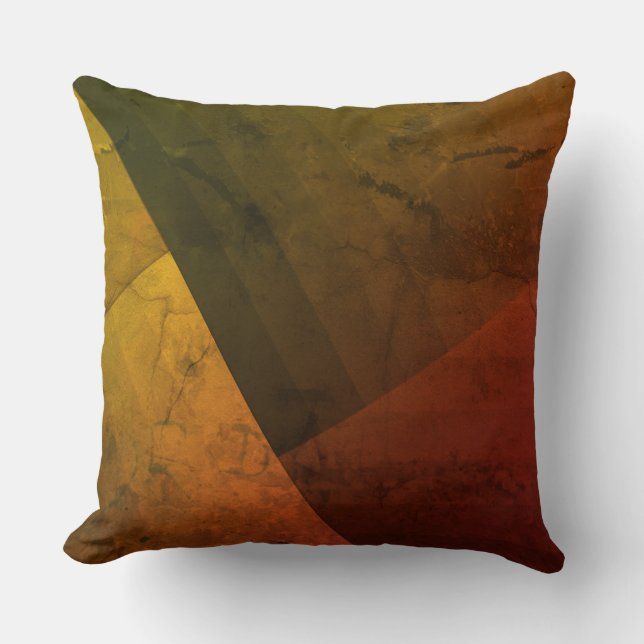 Coussin Oreiller, Patchwork, combiné, olive, vert (Recto)