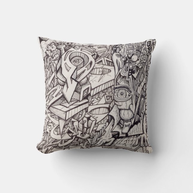 Coussin Organe des inquiétudes (Recto)