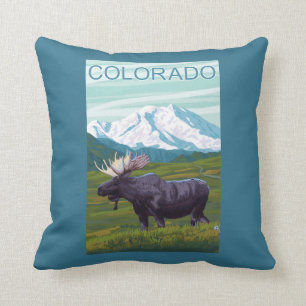 Coussin Orignaux avec MountainColorado