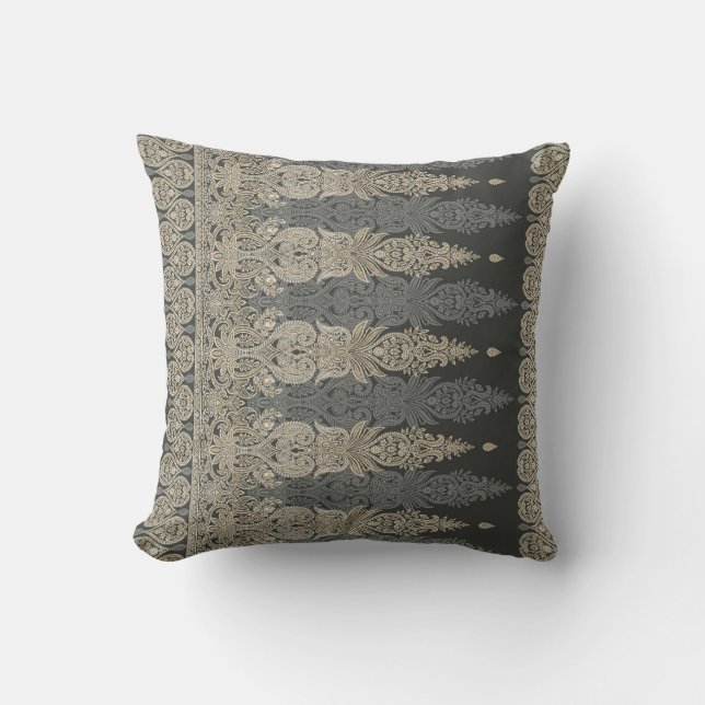 Coussin Ornamental Traditional Paisley design (Recto)