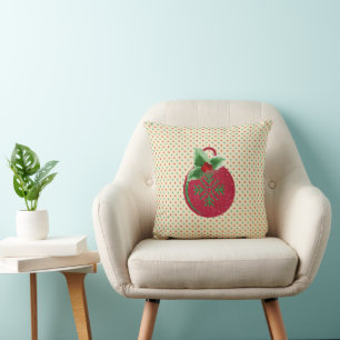 Coussin Ornement à paillettes et pois fériés