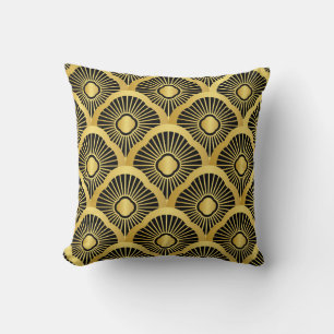 Coussin Ornement Art Déco : Motif Vintage sans couture