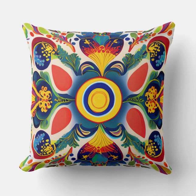 Coussin Ornement artistique ukrainien Samchykivka (Recto)