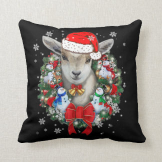 Coussin Ornement de Noël de chèvre