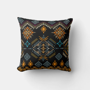 Coussin Ornement ethnique Boho Motif sans couture
