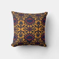 Ornement folklorique géométrique Ikat. Damas orien