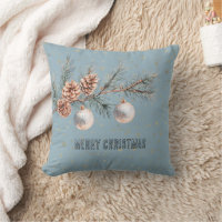 Ornements Cônes de Pin Sapin de Noël Bleu  