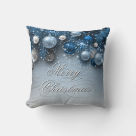 Coussin Ornements de Noël - Blues