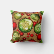 Ornements rouges et verts