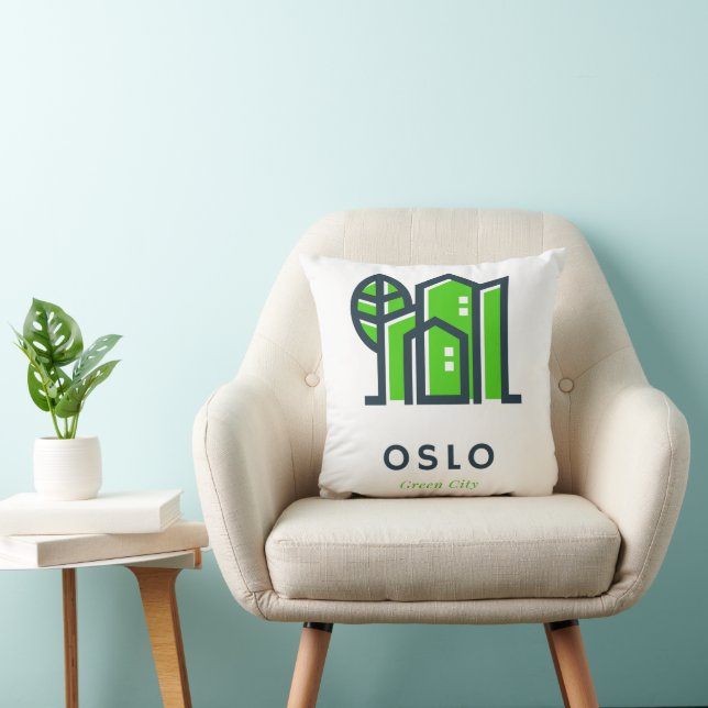 Coussin Oslo Norvège Europe Durable Ville verte (Chaise)