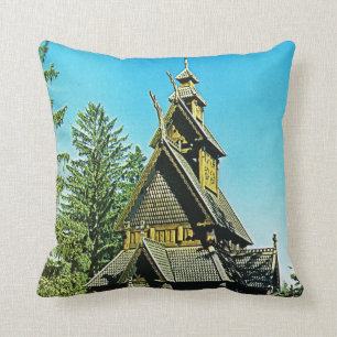 Coussin Oslo vintage, église de barre