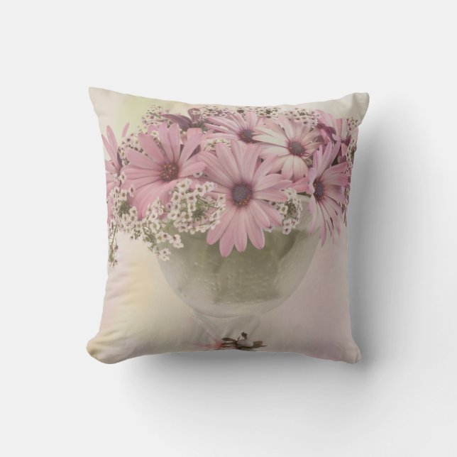 Coussin Ostéospernum rose (Recto)