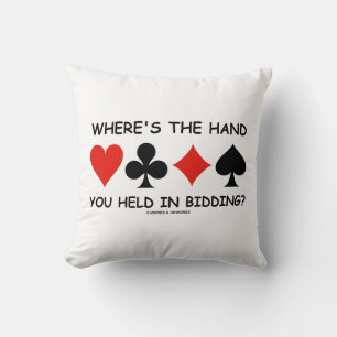 Coussin Où est la main que vous avez eue dans la soumissio