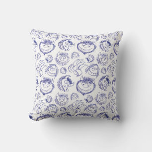 Coussin Où sont les bêtes féroces motif de dessin