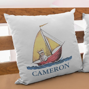 Coussin Où sont les monstres   Ajoutez votre nom