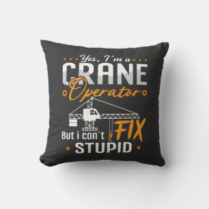 Coussin Oui Je suis un exploitant de grue chantier de cons