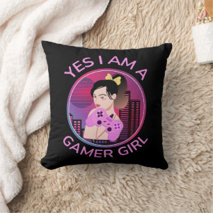 COUSSIN OUI JE SUIS UNE FILLE JOUEUSE