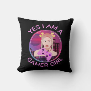 COUSSIN OUI JE SUIS UNE FILLE JOUEUSE