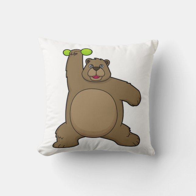 Coussin Ours avec cloche à Yoga Fitness (Recto)