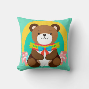 Coussin Ours caricature mignon