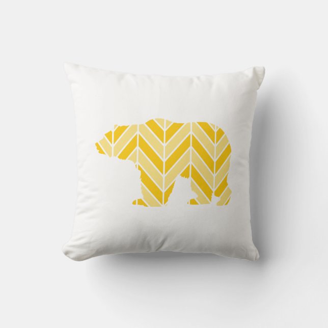 Coussin Ours de Chevron (Recto)