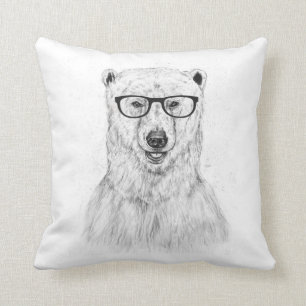 Coussin Ours de geek