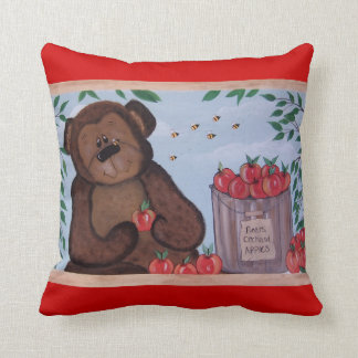 Coussin Ours de pays "je t'aime un boisseau et un picotin