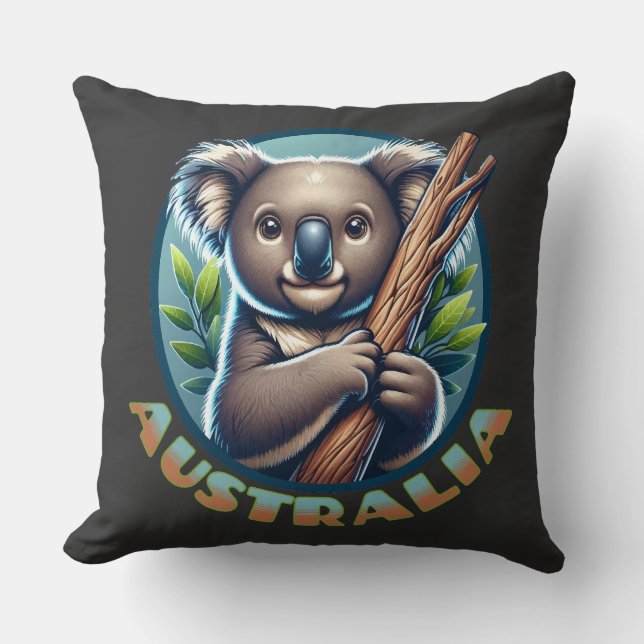 Coussin Ours Koala australien (Recto)