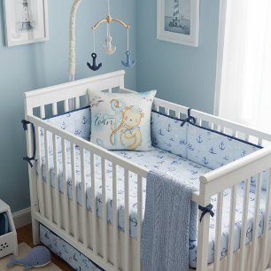 Coussin Ours marin mignon bébé personnalisé