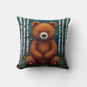 Coussin 🧸 Ours mignon décoration chambre d'enfants cadeau