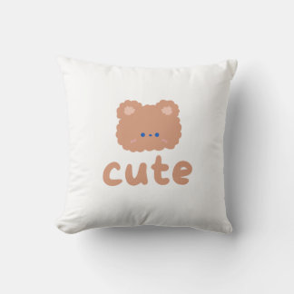 Coussin Ours mignon minimaliste Jeu d'oreiller
