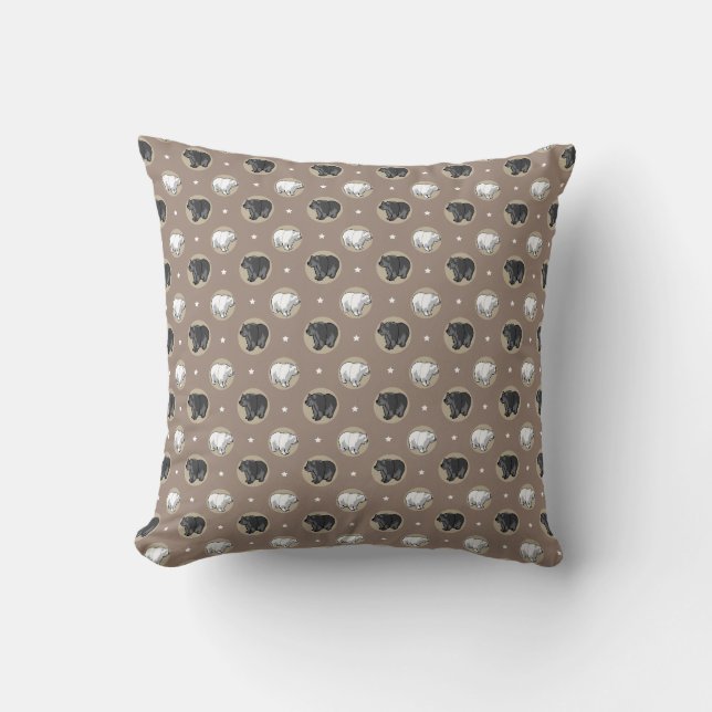 Coussin Ours motifs (Recto)