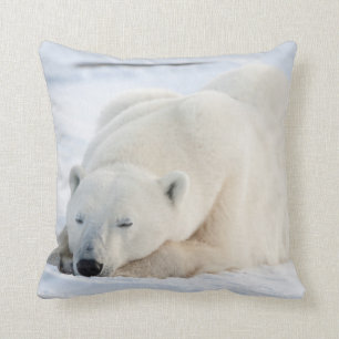 Coussin Ours polaire en hiver